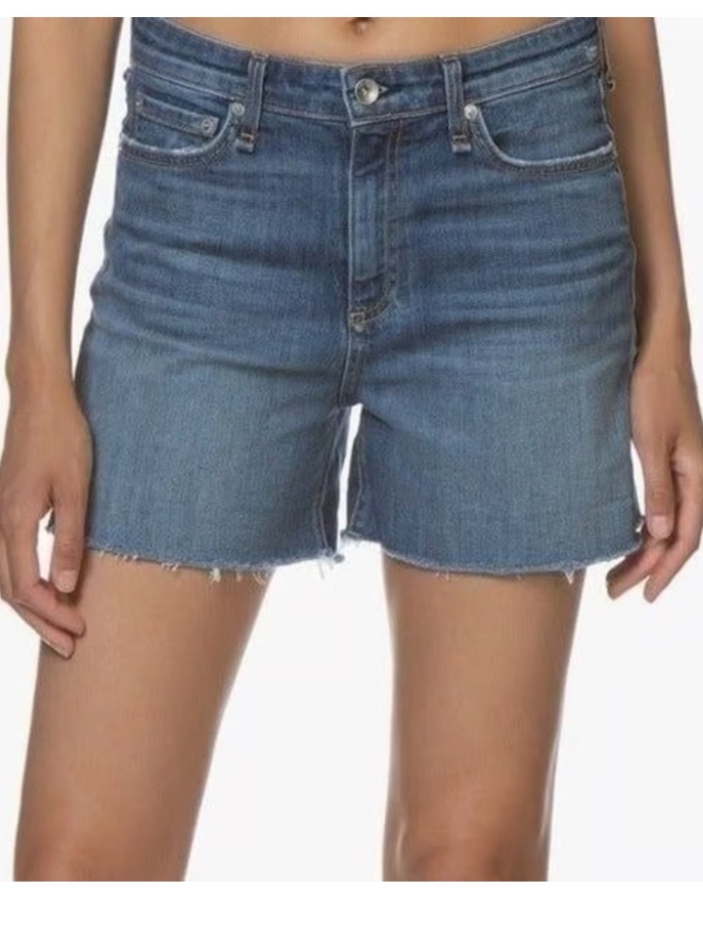 Rag & Bone Women's Nina High Rise Shorts Cutoff Jean Shorts Size 28